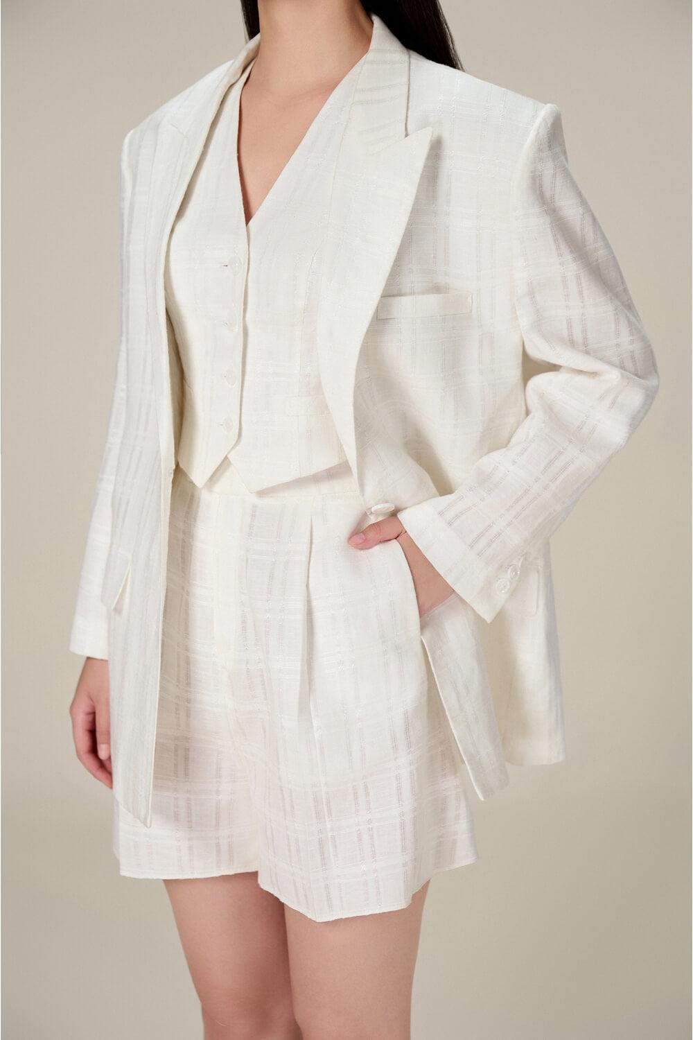 Taffeta Linen Blazer - MEAN BLVD