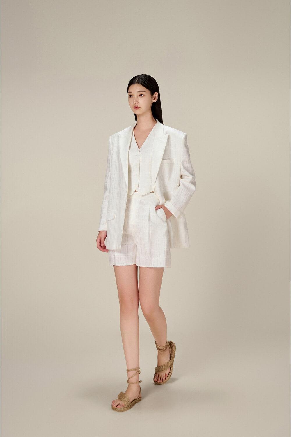 Taffeta Linen Blazer - MEAN BLVD