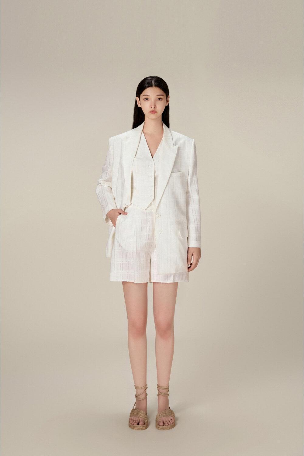Taffeta Linen Blazer - MEAN BLVD