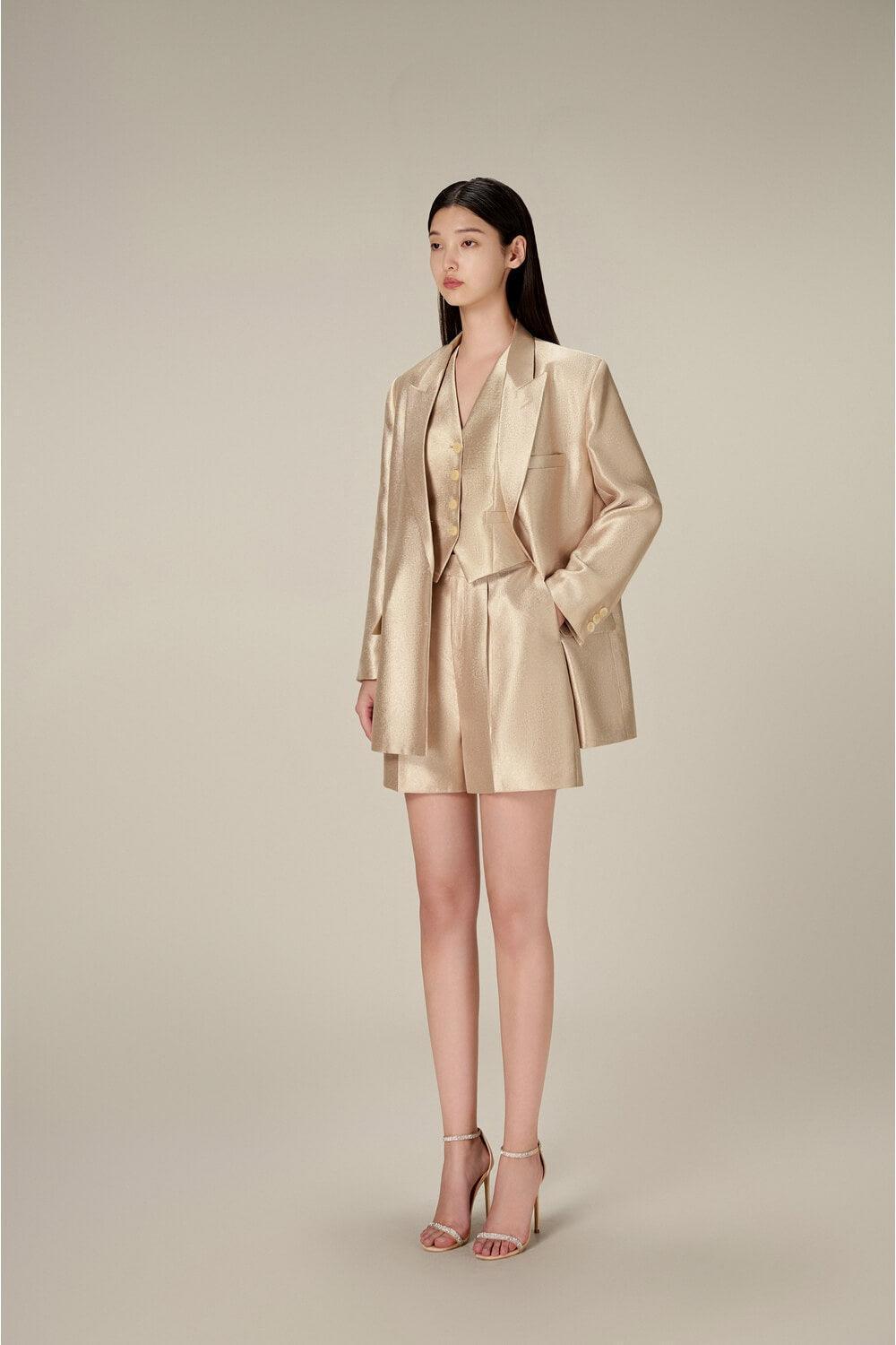 Taffeta Linen Blazer - MEAN BLVD