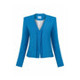 Taylor Cropped Long Sleeved Twill Crepe Blazer - MEAN BLVD