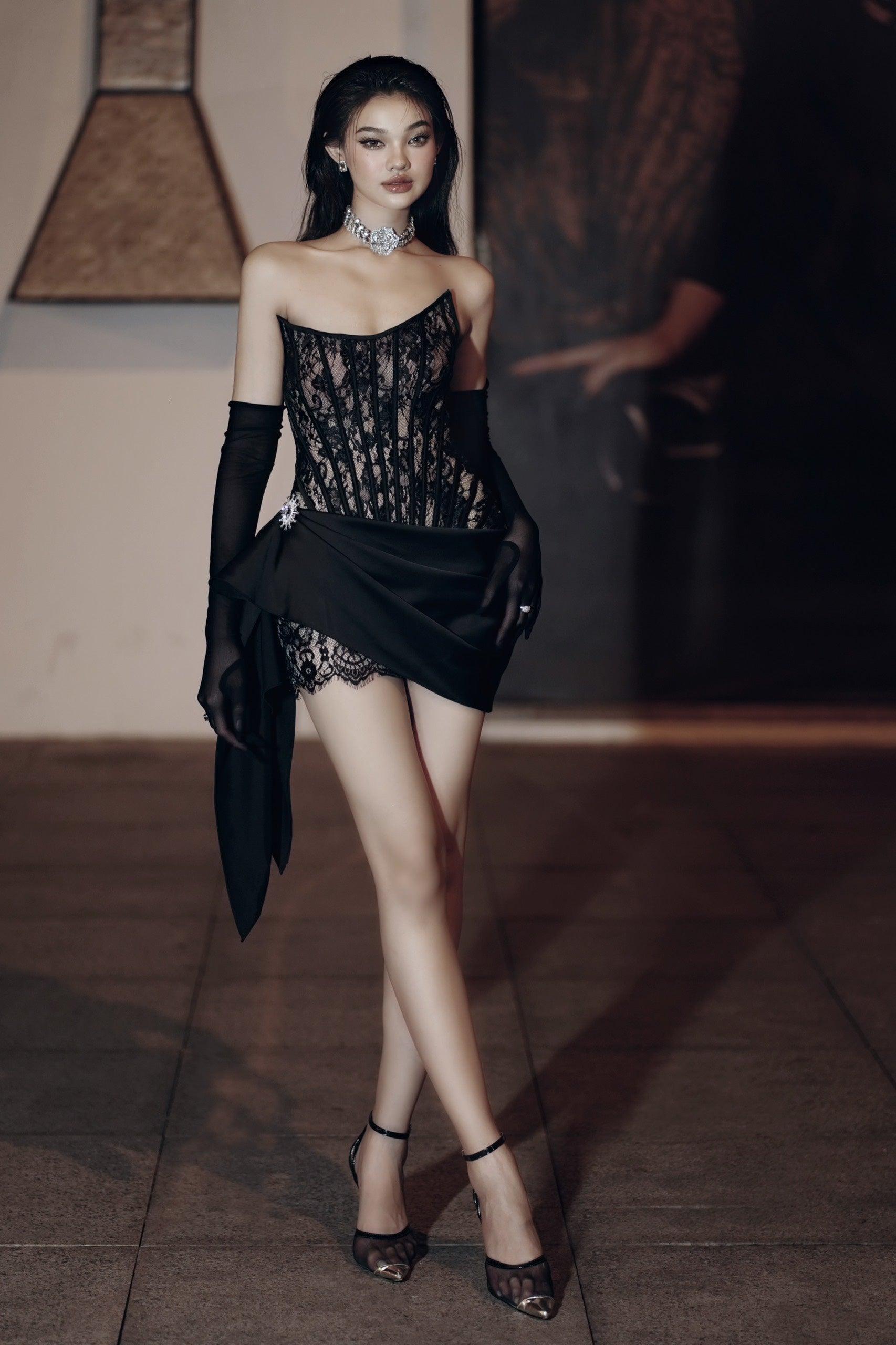 Tessa mini Velvet dress