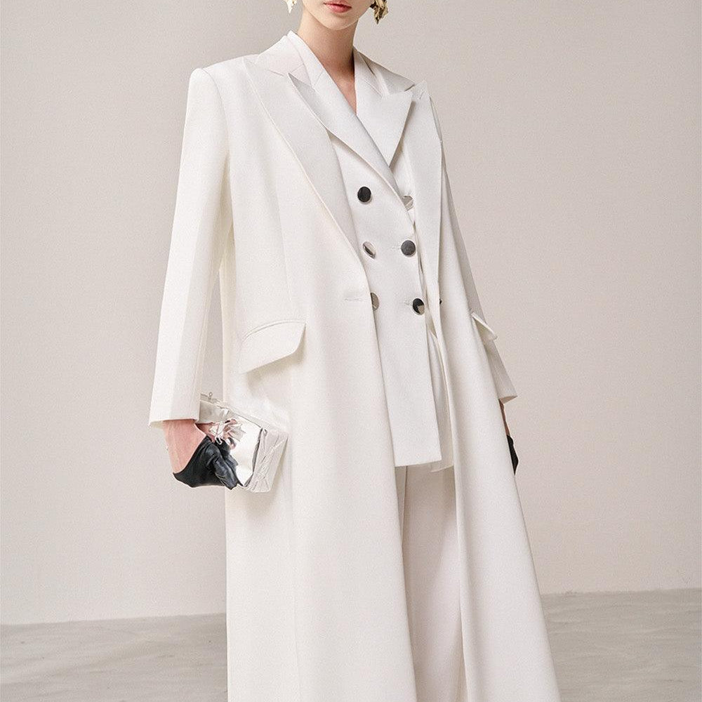Thaliol Overcoat Notch Lapel Cotton Trench Coat - MEAN BLVD