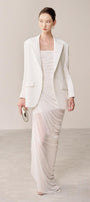 Thalon Straight Square Shoulder Polyester Blazer - MEAN BLVD