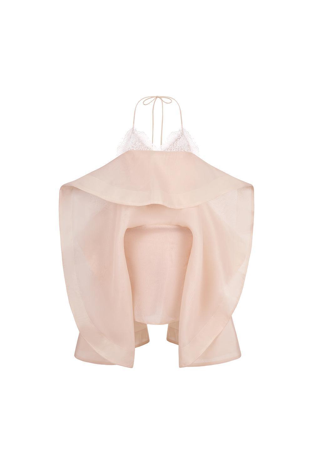 The Bird Halter Sleeveless Chiffon Mini Dress - MEAN BLVD