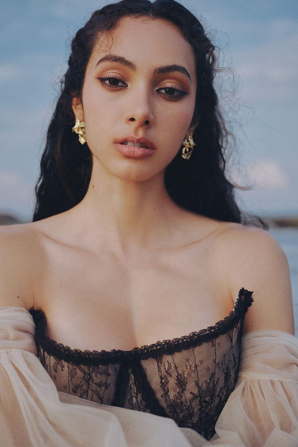 The Moon Ball Gown Corset Waist Mesh Lace Floor Length Dress - MEAN BLVD