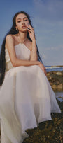 The Sun Halter Sleeveless Chiffon Floor Length Dress - MEAN BLVD