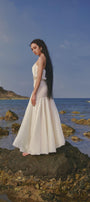 The Sun Halter Sleeveless Chiffon Floor Length Dress - MEAN BLVD