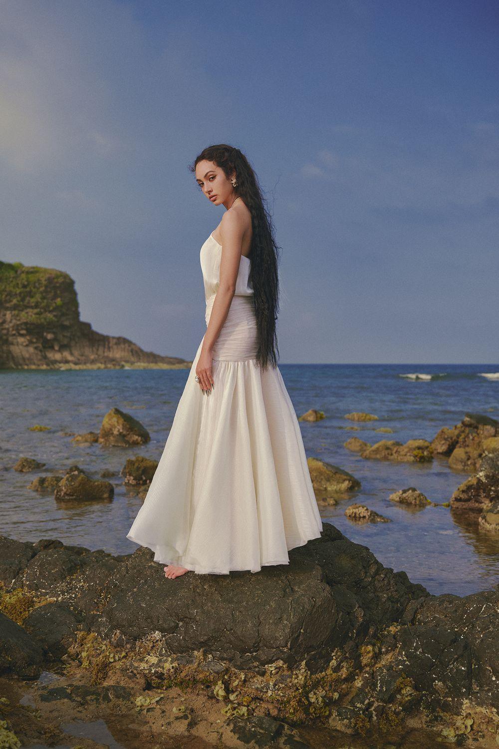 The Sun Halter Sleeveless Chiffon Floor Length Dress - MEAN BLVD