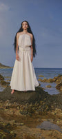 The Sun Halter Sleeveless Chiffon Floor Length Dress - MEAN BLVD
