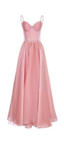 The Wings A-line Spaghetti Strap Chiffon Floor Length Dress - MEAN BLVD