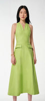 Tide A-line Sleeveless Cotton Midi Dress - MEAN BLVD