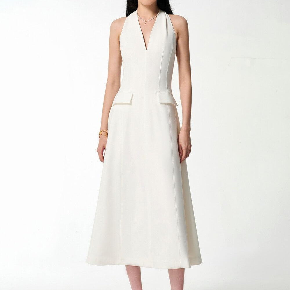 Tide A-line Sleeveless Cotton Midi Dress - MEAN BLVD