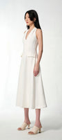 Tide A-line Sleeveless Cotton Midi Dress - MEAN BLVD