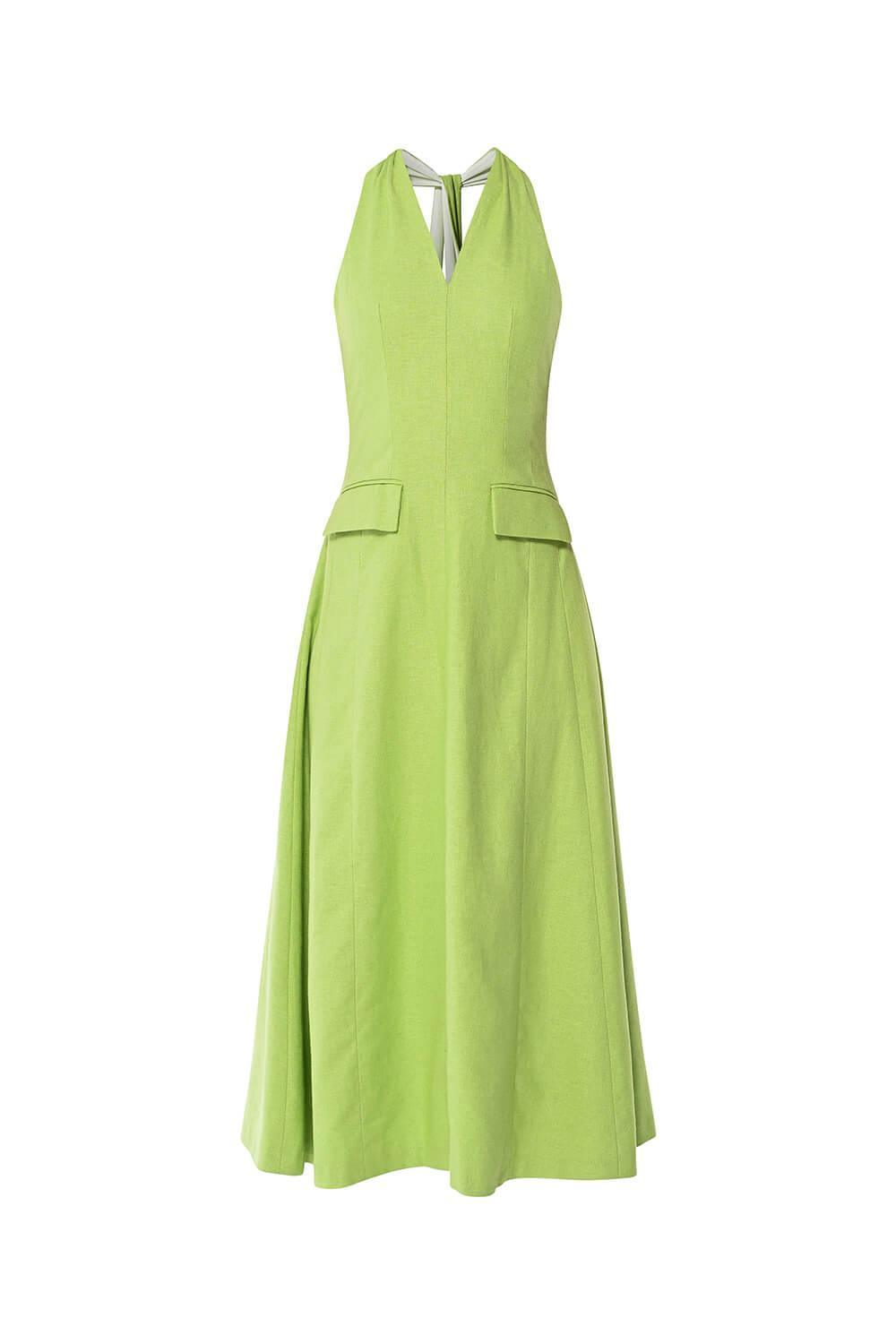Tide A-line Sleeveless Cotton Midi Dress - MEAN BLVD