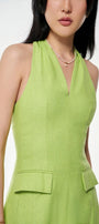 Tide A-line Sleeveless Cotton Midi Dress - MEAN BLVD