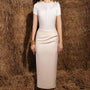 Tini Sheath Twisted Taffeta Cotton Midi Dress - MEAN BLVD