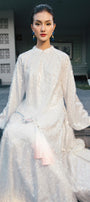 To Sa Straight Wide Sleeved Sequin Floor Length Ao Dai - MEAN BLVD