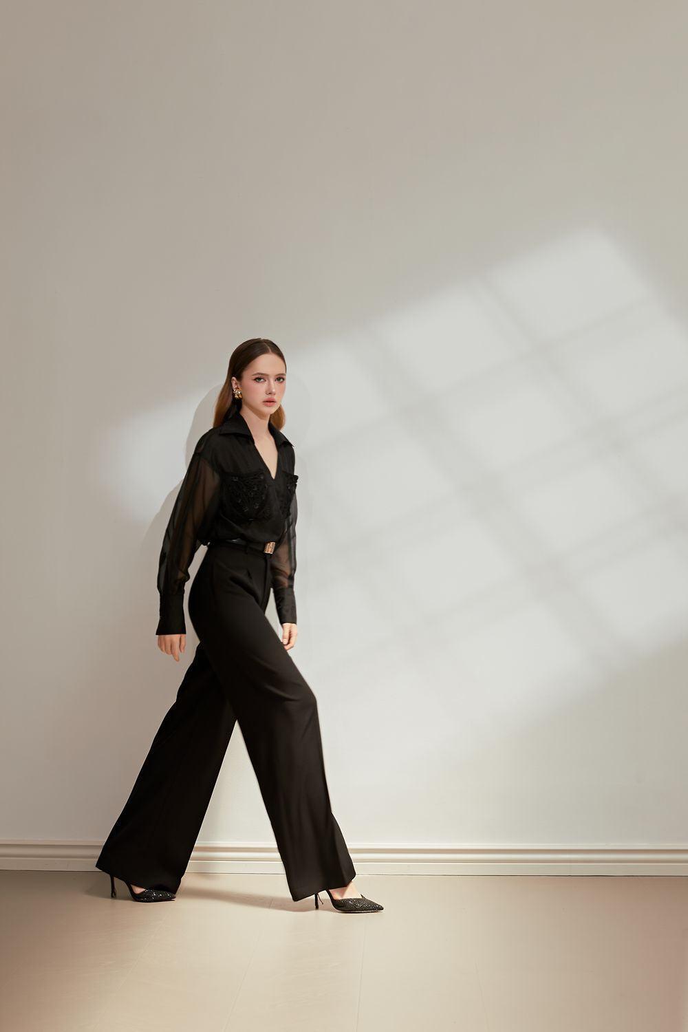 Toran Straight Side Pocket Burlap Floor Length Pants - MEAN BLVD