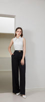 Toran Straight Side Pocket Burlap Floor Length Pants - MEAN BLVD