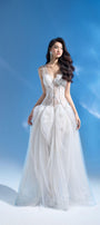 Tori Ball Gown Ruffled Mesh Maxi Dress - MEAN BLVD