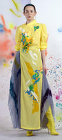 Touches Asymmetric Pleated Organza Maxi Skirt - MEAN BLVD