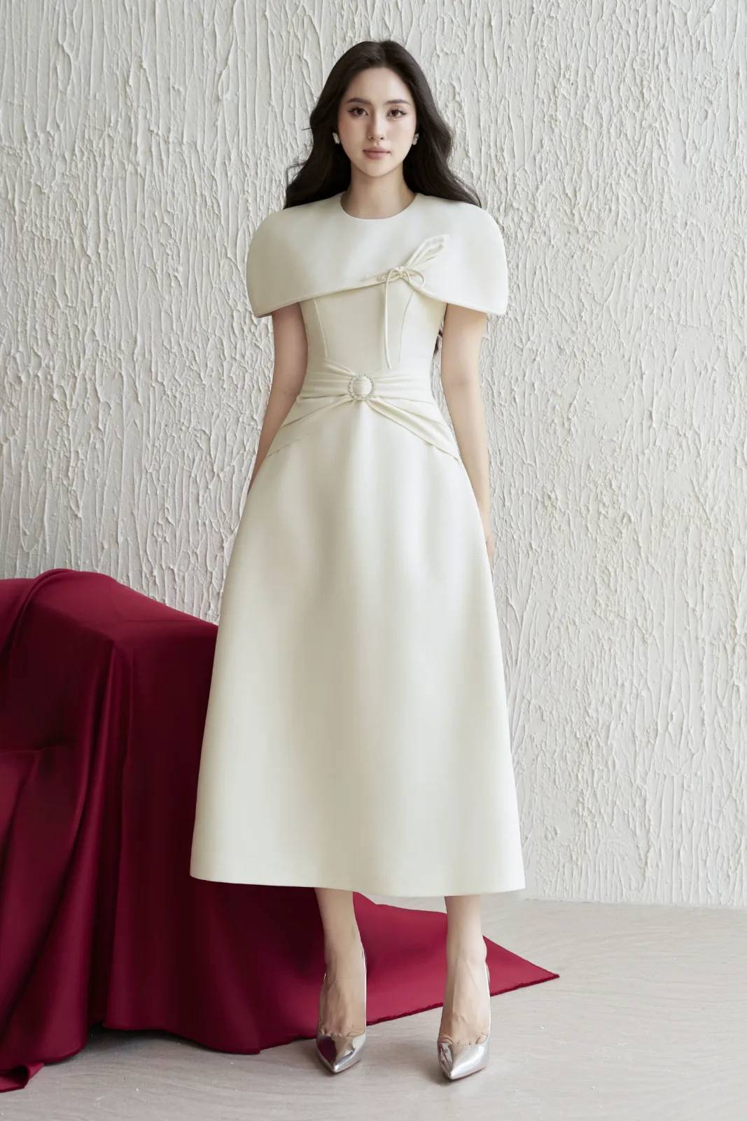 Tracy Draped Midi Dress - MEAN BLVD