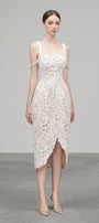 Tracy Tulip Strappy Embroidered Lace Midi Dress - MEAN BLVD