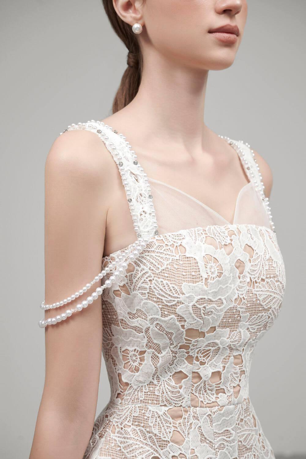 Tracy Tulip Strappy Embroidered Lace Midi Dress - MEAN BLVD