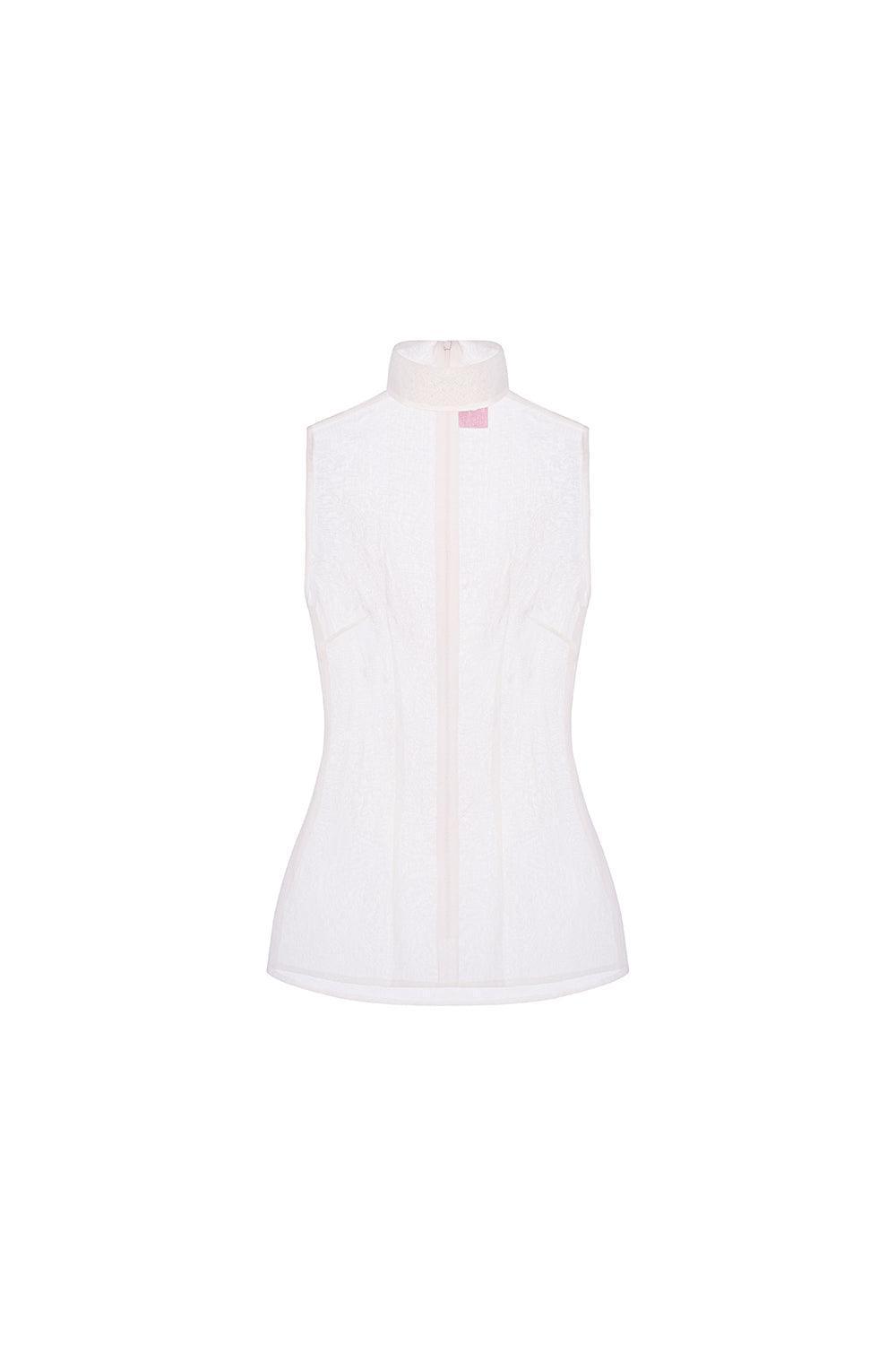 Trang Bodycon Sleeveless Cotton Lawn Top - MEAN BLVD