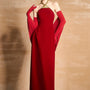 Tristyn Halter Sleeveless Velvet Floor Length Ao Dai - MEAN BLVD