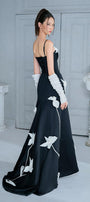 Tulip Flower Mermaid Spaghetti Strap Polycotton Floor Length Dress - MEAN BLVD