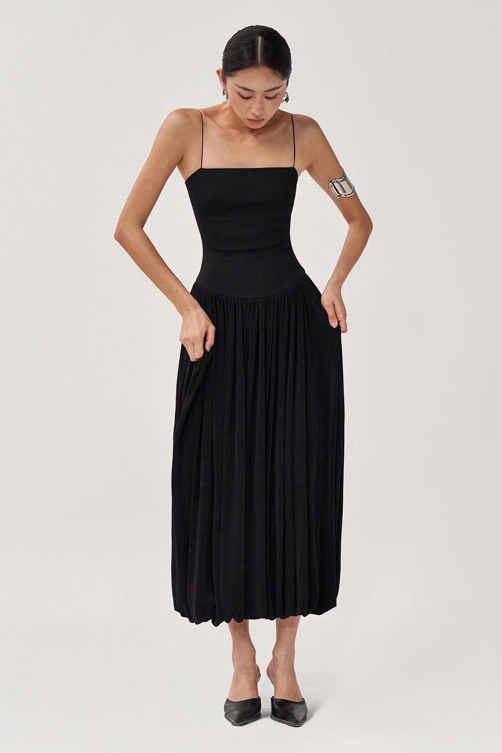 white christmas dresses The Spaghetti Strap Midi Dress – The Standard Stitch