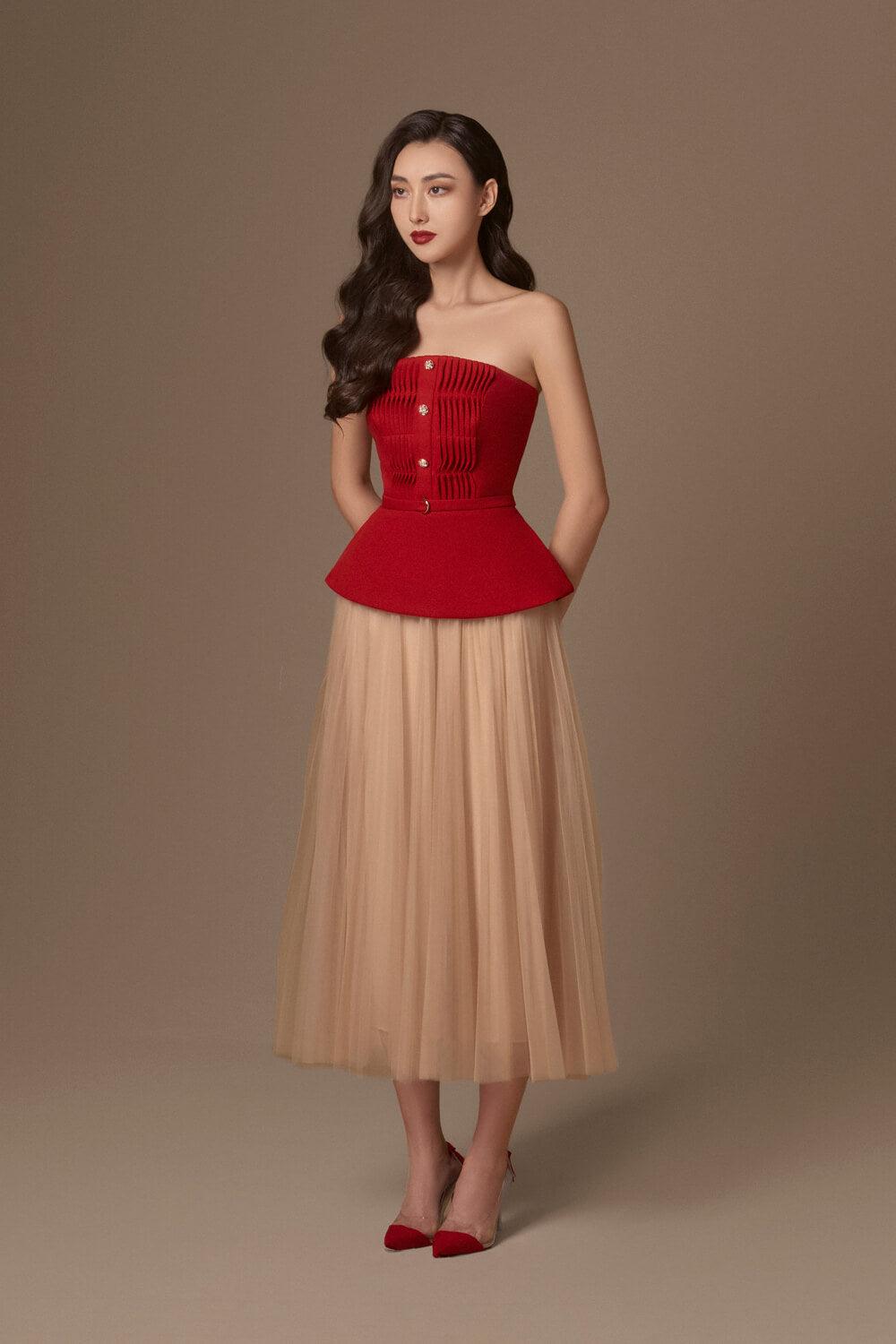 Turin Gathered Skirt MEAN BLVD