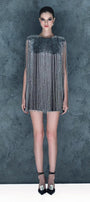 Twila Straight Jewel Neck Satin Mini Dress - MEAN BLVD