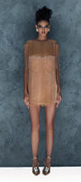 Twila Straight Jewel Neck Satin Mini Dress - MEAN BLVD
