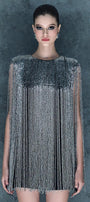 Twila Straight Jewel Neck Satin Mini Dress - MEAN BLVD