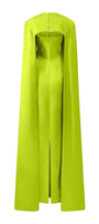 Twilight Cape Stone Silk Floor Length Dress - MEAN BLVD