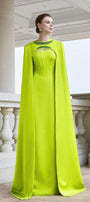 Twilight Cape Stone Silk Floor Length Dress - MEAN BLVD