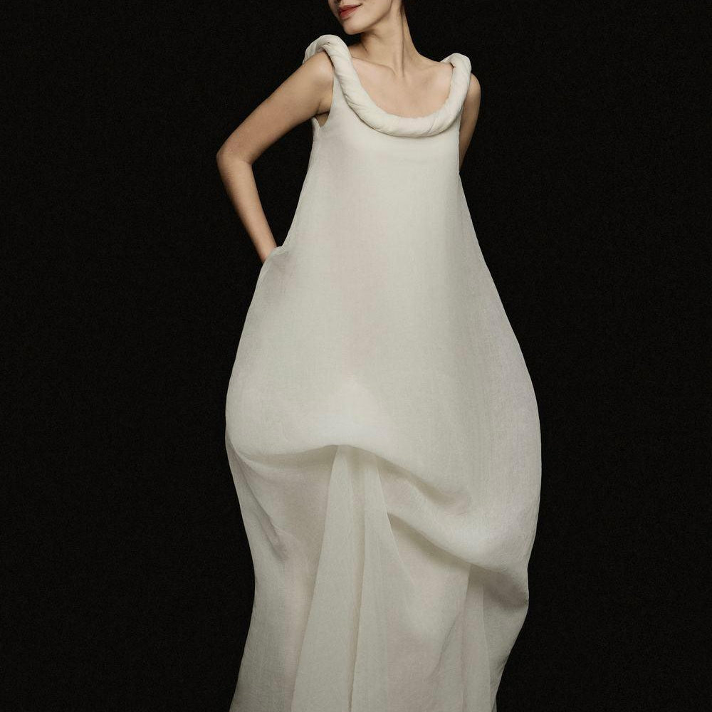 Uyen Thy Cocoon Sleeveless Floss Maxi Dress - MEAN BLVD