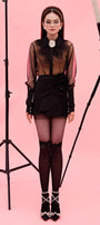 Uzma Straight See-Through Mesh Silk Shirt - MEAN BLVD