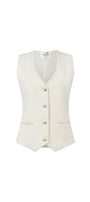 Vale Hourglass V-Neck Wool Blend Vest - MEAN BLVD