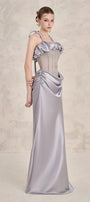 Valencia Sheath Halter Neck Silk Floor Length Dress - MEAN BLVD