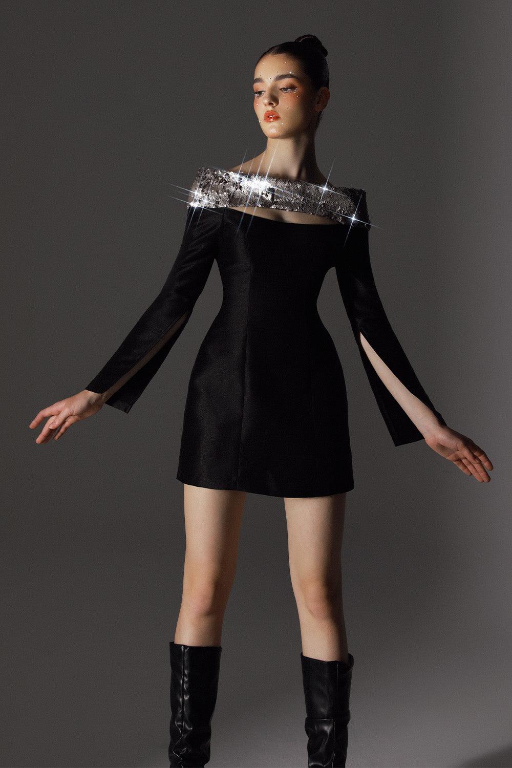 Women's Vanity A-line Cut-Out Brocade Mini Dress 0/1/2/Customize Black MEAN BLVD Black / Customize Women's Vanity A-line Cut-Out Brocade Mini Dress 0/1/2/Customize Black MEAN BLVD Black / Customize