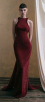 Vanlentina Halter Maxi Dress - MEAN BLVD