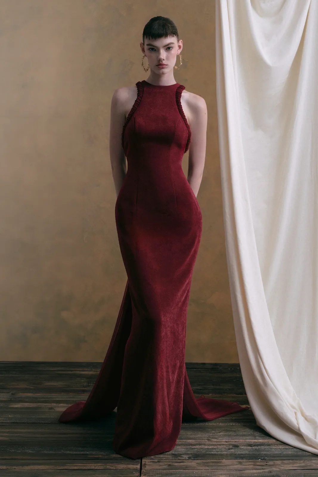 Vanlentina Halter Maxi Dress - MEAN BLVD