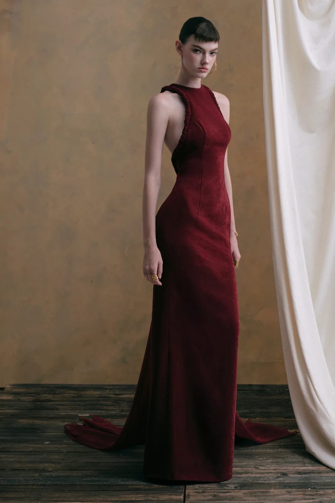 Vanlentina Halter Maxi Dress - MEAN BLVD