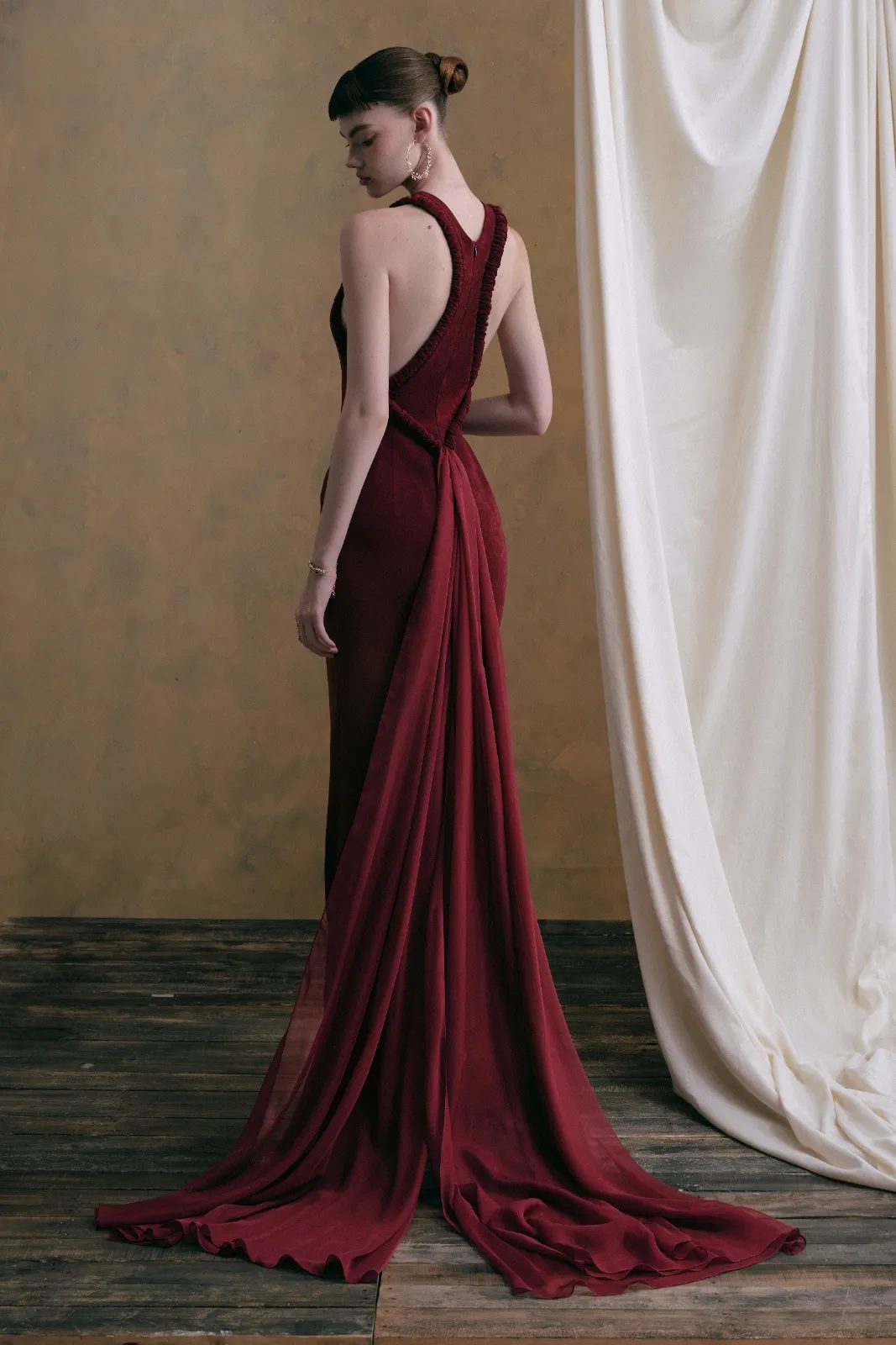 Vanlentina Halter Maxi Dress - MEAN BLVD