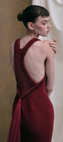 Vanlentina Halter Maxi Dress - MEAN BLVD