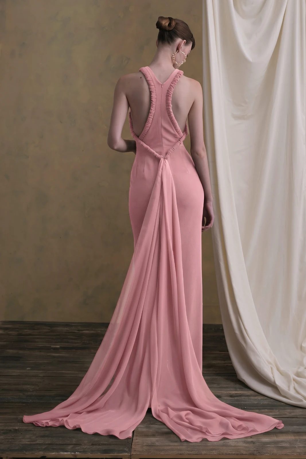 Vanlentina Halter Maxi Dress - MEAN BLVD